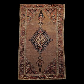 Early 20th Century Camelhair Malayer Rug