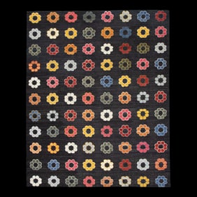 Handmade Modern Kilim Rug 8'7" X 10'5"