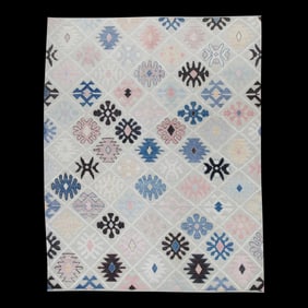 Early 21st Century Handmade Modern Kilim Rug 11' X 13'9
