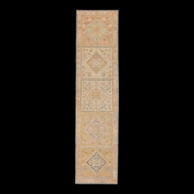 Modern Turkish Oushak Rug 3' x 12'
