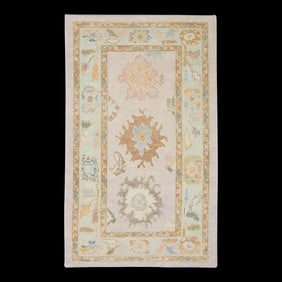 Modern Turkish Oushak Rug 3'4" x 5'6"