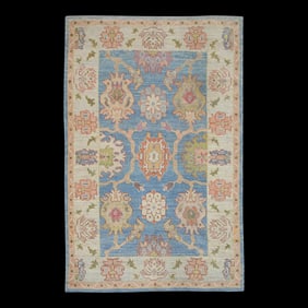Modern Turkish Oushak Rug 6'5" x 9'10"