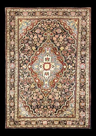 Antique Mohajeran Sarouk Oriental Rug-3‚Äôx5"