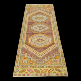 Modern Turkish Oushak Rug 3' x 9'