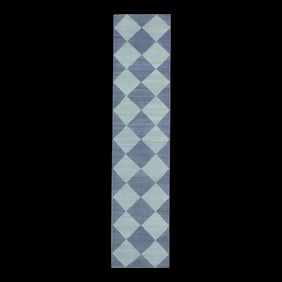Handmade Modern Kilim Runner 2'10" X 12'6"
