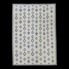 Early 21st Century Handmade Modern Kilim Rug 9'11 X 14'3