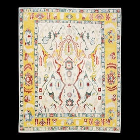 Modern Turkish Oushak Rug 8'1" x 10'
