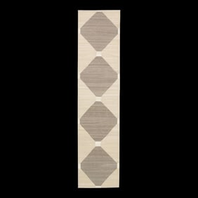 Handmade Modern Kilim Runner 2'11" X 12'1"