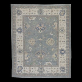 Modern Turkish Oushak Rug 8'3" x 9'10"