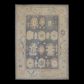 Early 21st Century Modern Turkish Oushak Rug 9'5" X 12'8"