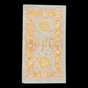 Modern Turkish Oushak Rug 2'10" x 5'