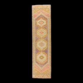 Modern Turkish Oushak Rug 3' x 11'8"