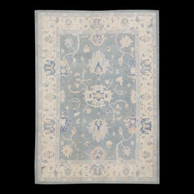 Modern Turkish Oushak Rug 8'11" x 12'