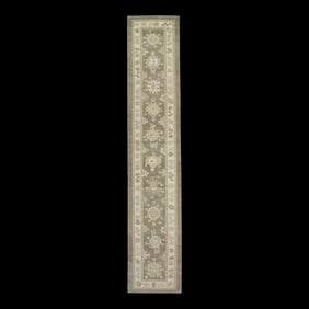 Modern Turkish Oushak Rug 3'1" x 16'