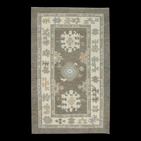 Modern Turkish Oushak Rug 3' x 5'4"