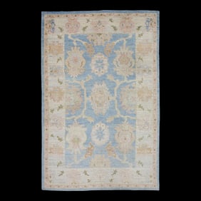 Modern Turkish Oushak Rug 6'6" x 9'8"