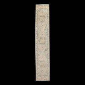 Modern Turkish Oushak Rug 2'11" x 15'6"