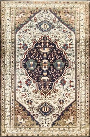 1910s Antique Persian Malayer Rug-4'3" X 6'7"