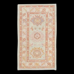 Modern Turkish Oushak Rug 2'10" x 4'9"