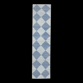 Early 21st Century Handmade Modern Kilim Runner 3'2 X 12'7