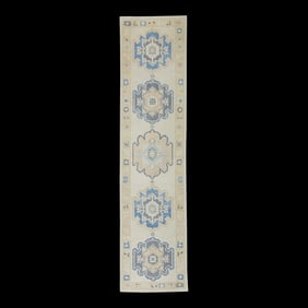Modern Turkish Oushak Rug 2'9" x 10'11"