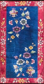 Early 20th Century Chinese Art Deco Rug-3' X 5'10"