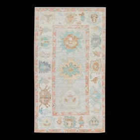Modern Turkish Oushak Rug 2'10" x 5'1"