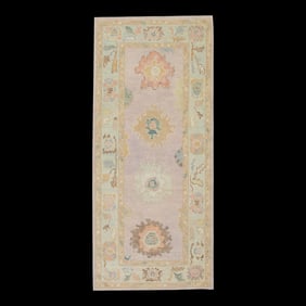 Modern Turkish Oushak Rug 3' x 6'11"