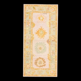 Modern Turkish Oushak Rug 3' x 6'4"