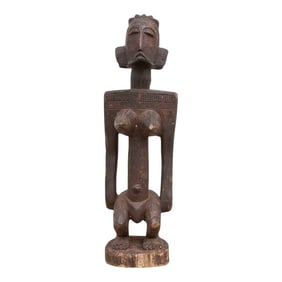 Antique Finely Carved Yoruba Statue