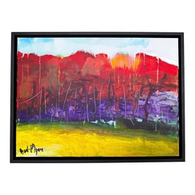 Summer Landscape' by Beverly Myers Modern Painter, School of Wolf Kahn