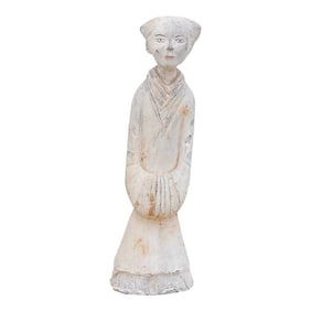 Antique Han Style Clay Chinese Statue
