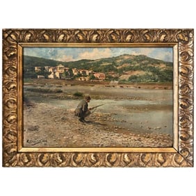 19th Century Spanish Sporting Painting by E.Gioquinto, 1892