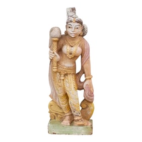 Antique Indian Stone Garden Statue