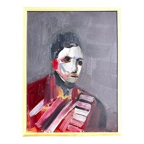 Abstract Modern Portrait Acrylic Painting on Canvas