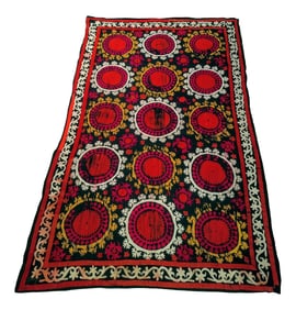1950s Vintage Silk Suzani Textile