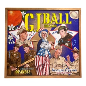 Ben Sakoguchi "Gi Ball Brand" From "Orange Crate Series" Signed Original