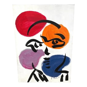 Mid 20th Century Untitled Portrait-Ii by Peter Keil