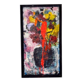 Floral Abstract 2 by Beverly Myers Modern Painter, School of Wolf Kahn