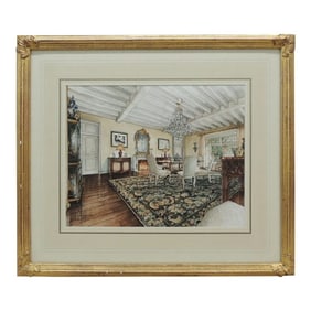 James M. "Jimmy" Steinmeyer X David Easton Large Watercolor Illustration on Paper - 1 of 3