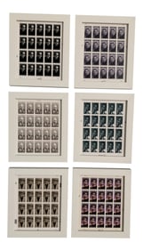 Late 20th Century Black Heritage Month Framed Stamp Collection - 6 Pieces