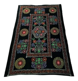 1950s Vintage Silk Suzani Textile