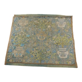 Large Antique Embroidered Wall Hanging or Cloth