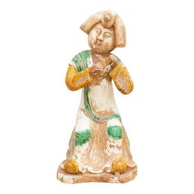 Original Sancai Glazed Chinese Statue