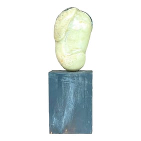 Vintage Boho Carved Stone Sculpture