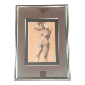 Mid Century Nude Charcoal