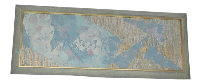 1980's Framed Paper & Paint Collage