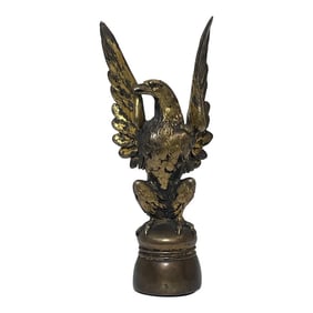 French 19th Century Gilt Bronze Eagle Bird Sculpture