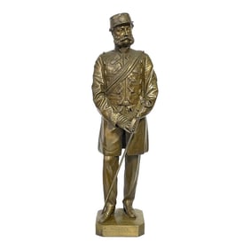 19th C. English Bronze of a Beloved Soldier of the h.a.c by Thomas Fowke/S