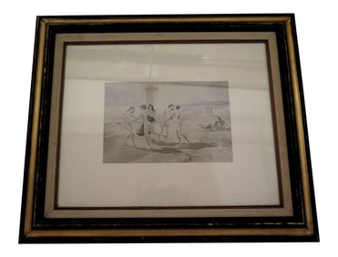 Antique Sepia Photo by R. Collins, Framed